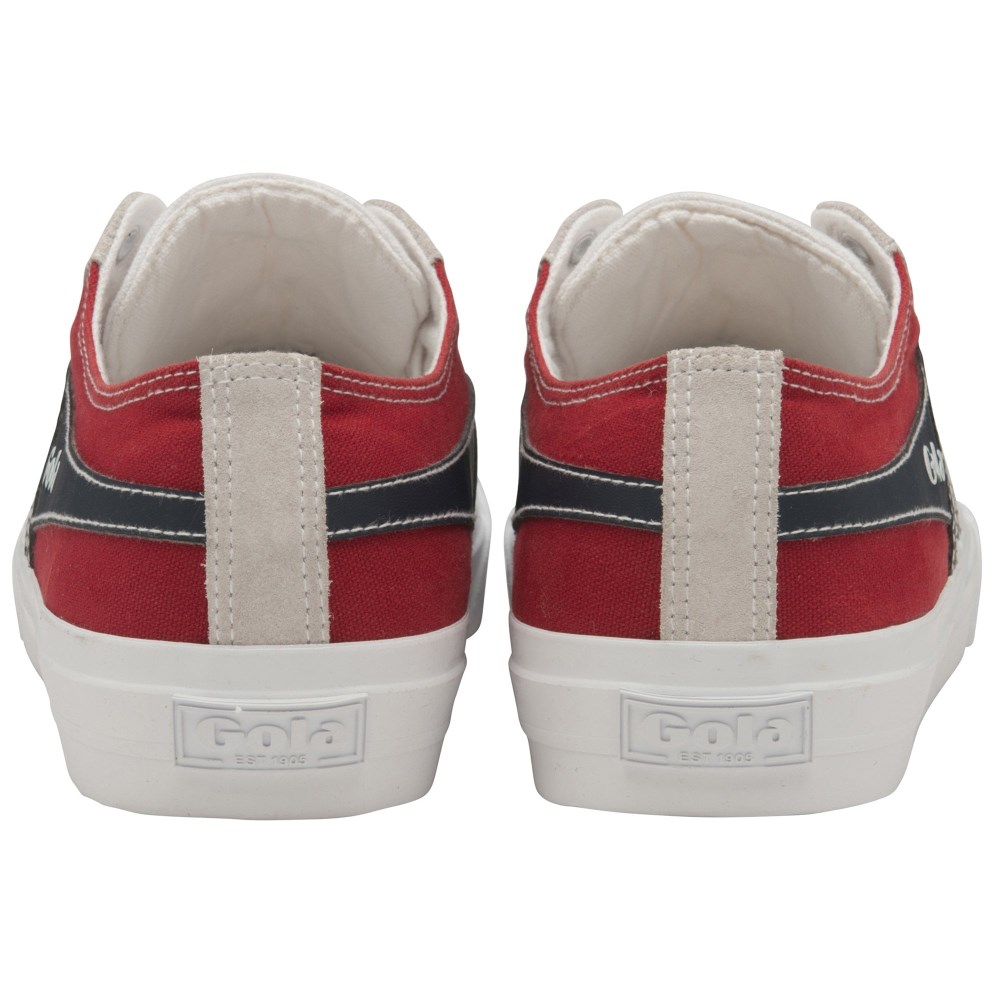 Gola Classics Men's Quota II RWB Plimsoll Sneakers - White/Red/Navy