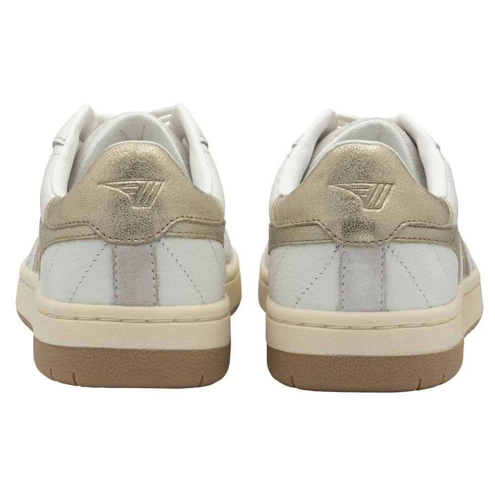 Gola Classics Women's Falcon Mirror Sneakers - White/Gold