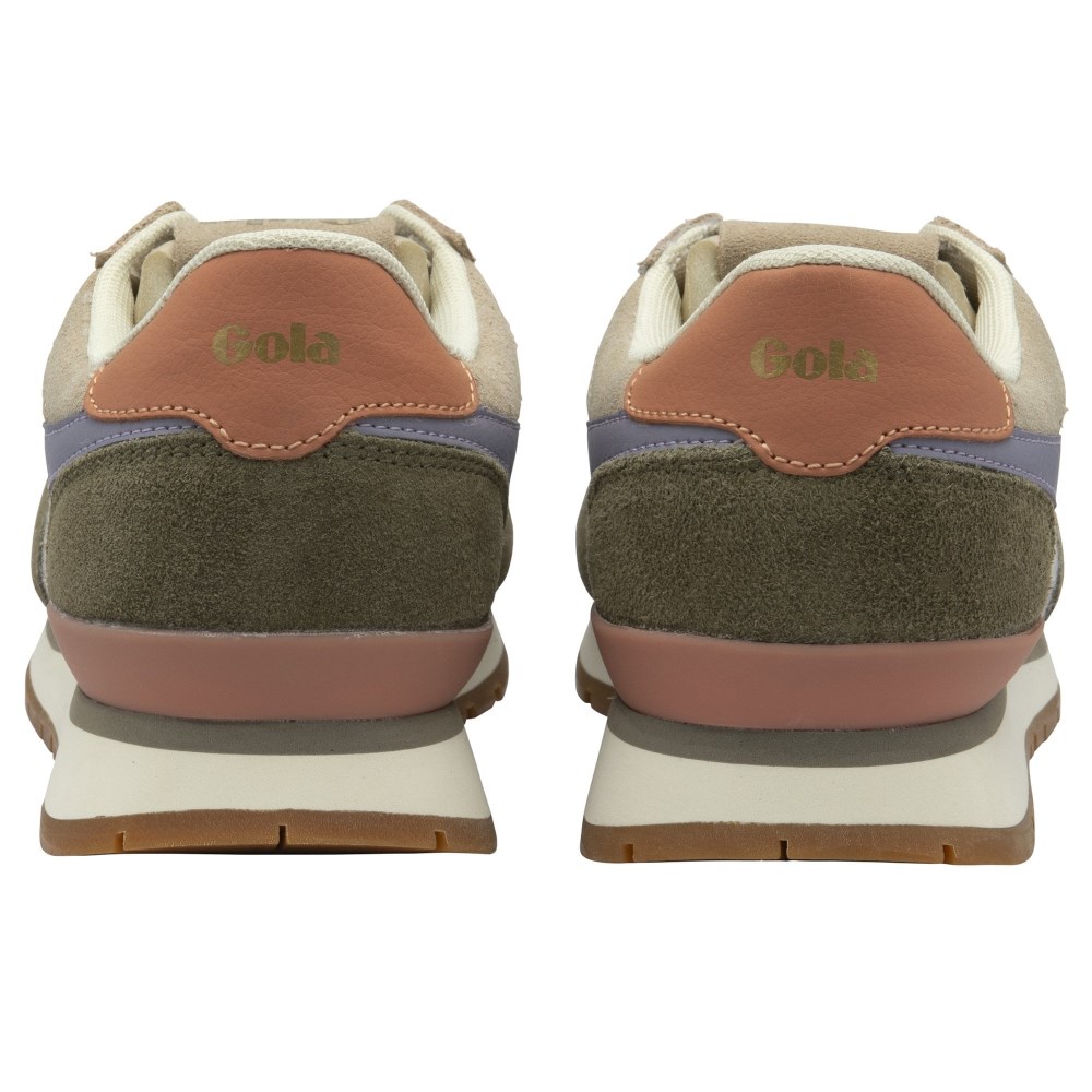 Gola Classics Women's Colorado Sneakers - Bone/Khaki/Lavender