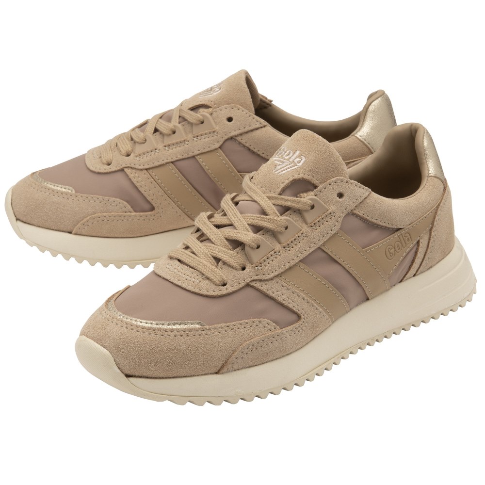 Gola Classics Women's Chicago Glimmer Sneakers - Oat/Oat/Gold
