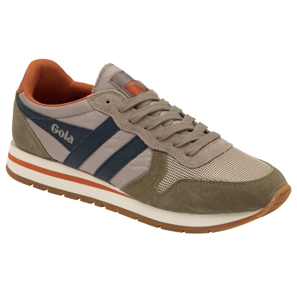 Gola Classics Men's Daytona Sneakers - Rhino/Khaki/Navy
