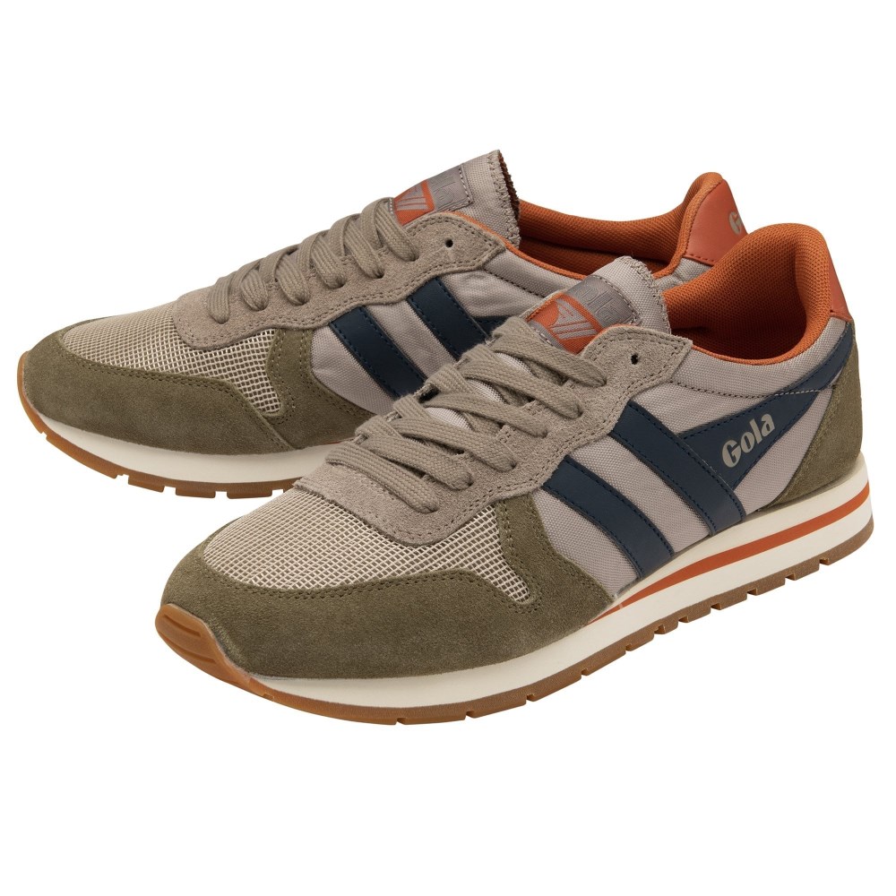 Gola Classics Men's Daytona Sneakers - Rhino/Khaki/Navy