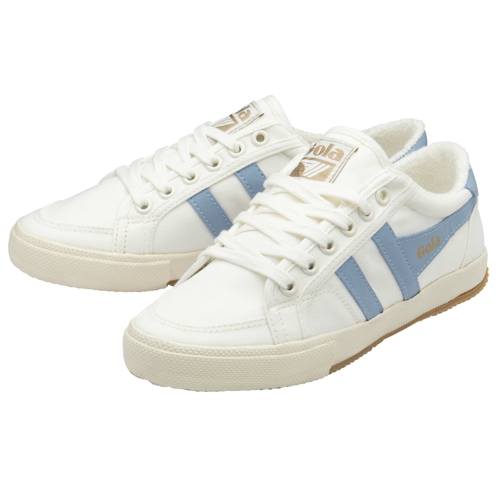 Vegan Gola Classics Women's Stratus Plimsoll Sneakers - Off White/Air