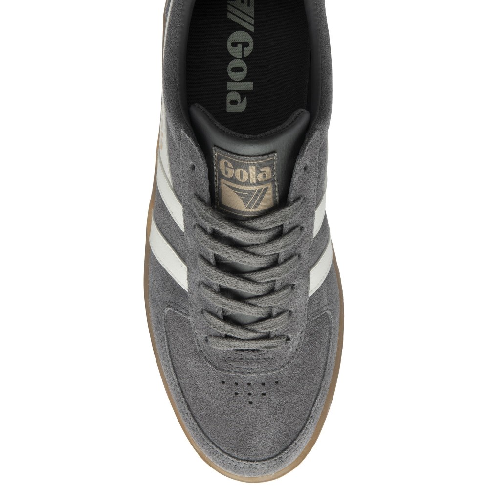 Gola Classics Men's Grandslam Suede Sneakers - Ash/Off White/Gum