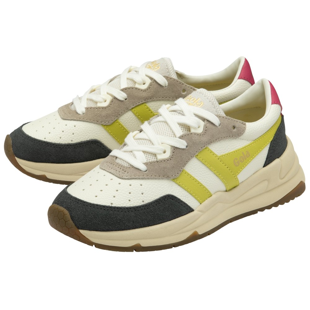 Gola Classics Women's Saturn Quadrant Sneakers - Off White/Storm/Sulphur