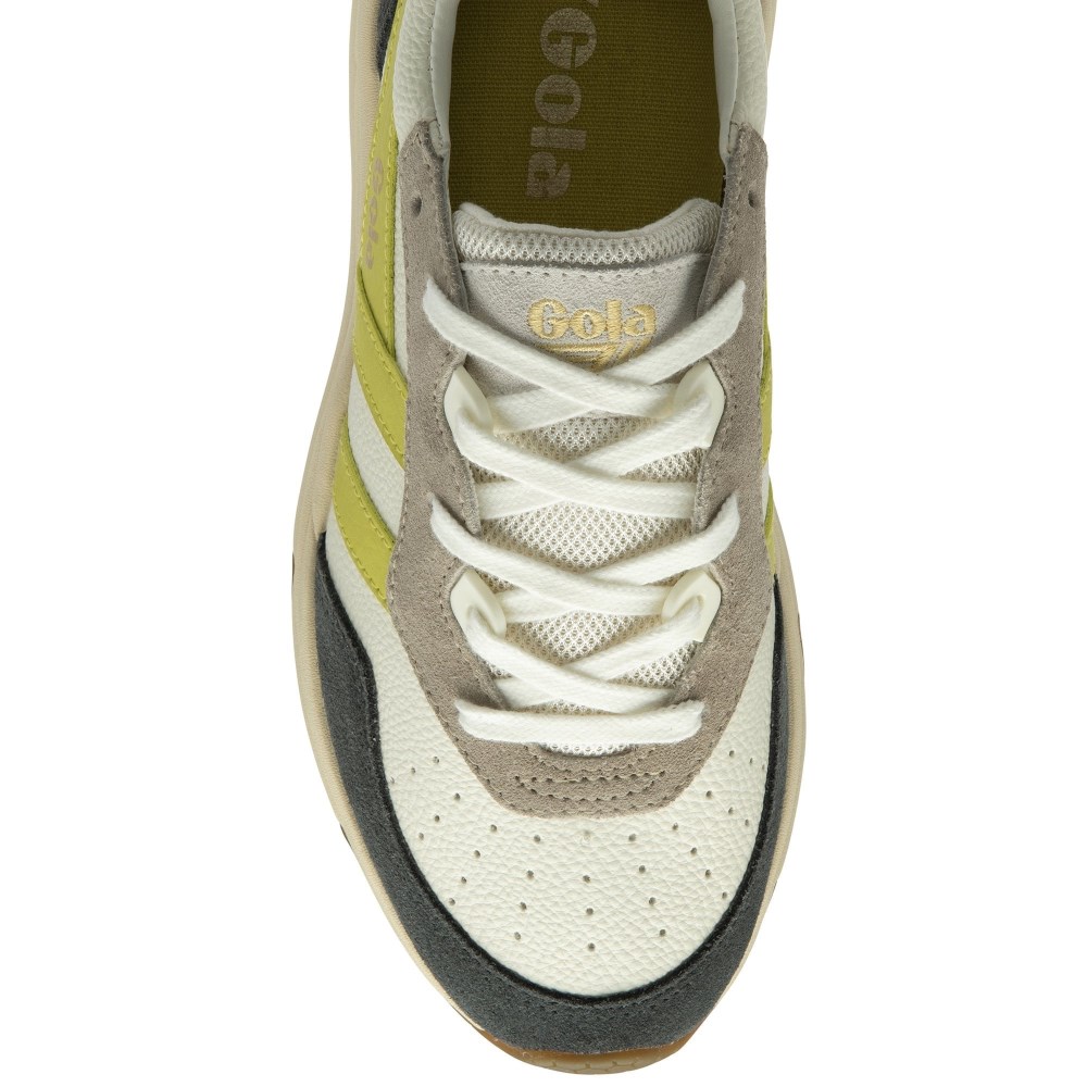 Gola Classics Women's Saturn Quadrant Sneakers - Off White/Storm/Sulphur