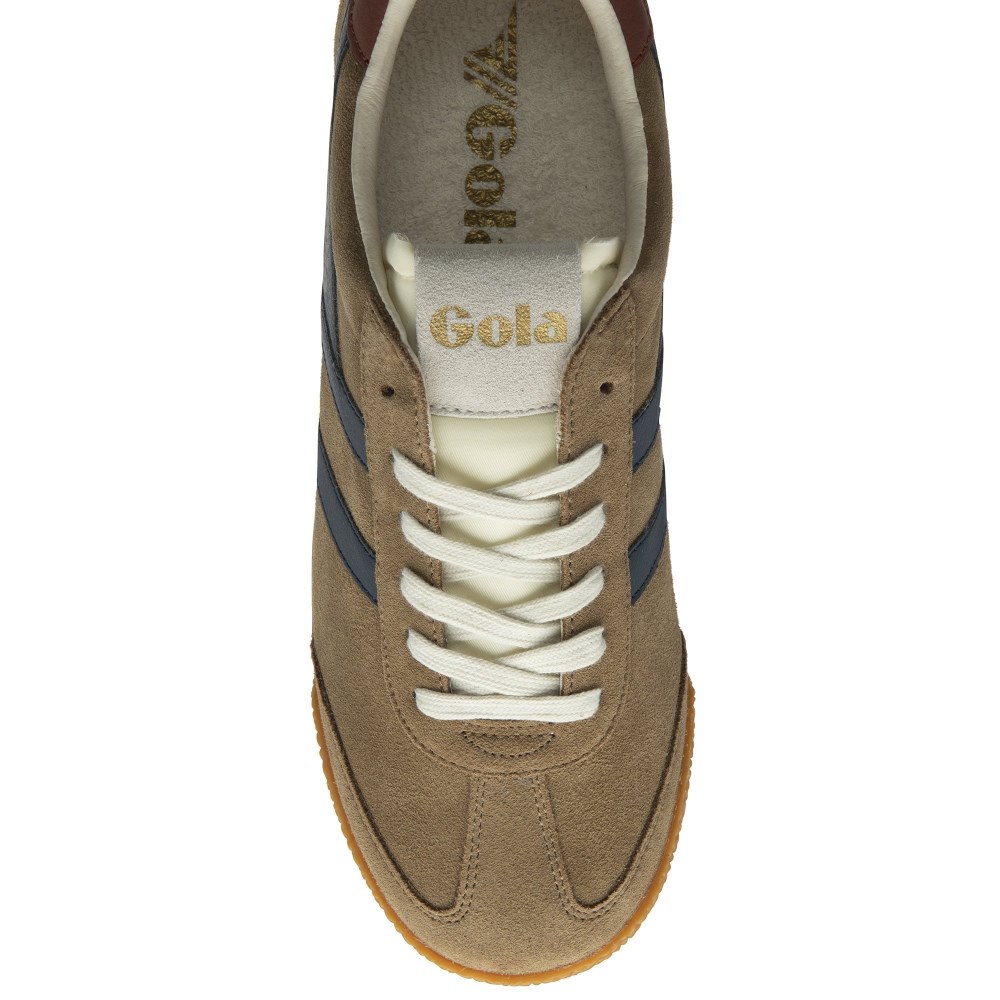 Gola Classics Men's Elan Sneakers - Tobacco/Navy/Rust