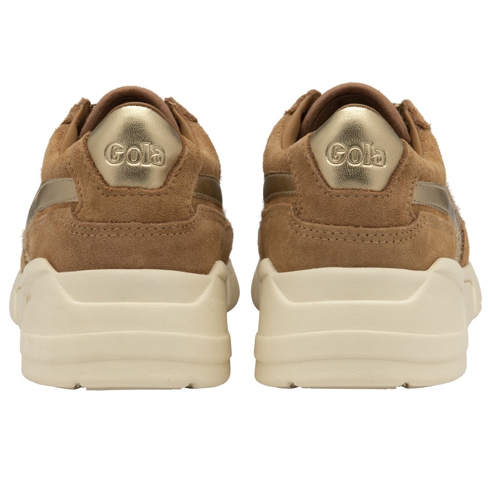 Gola Classics Women's Eclipse Savanna Sneakers - Tan/Cheetah/Gold
