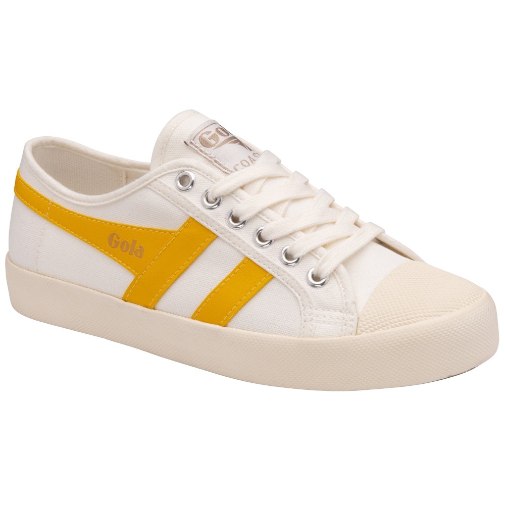 Vegan Gola Classics Women's Coaster - Off White/Sun