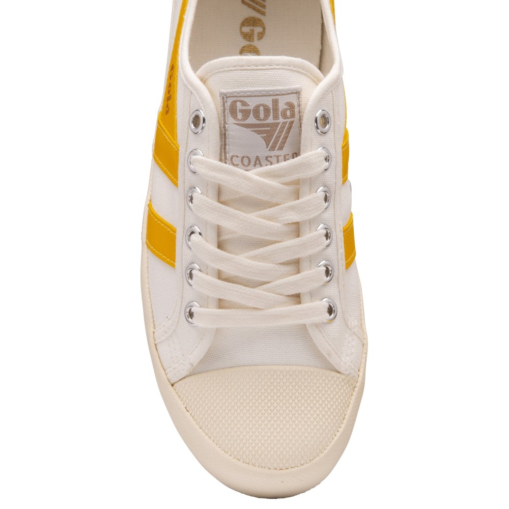 Vegan Gola Classics Women's Coaster - Off White/Sun