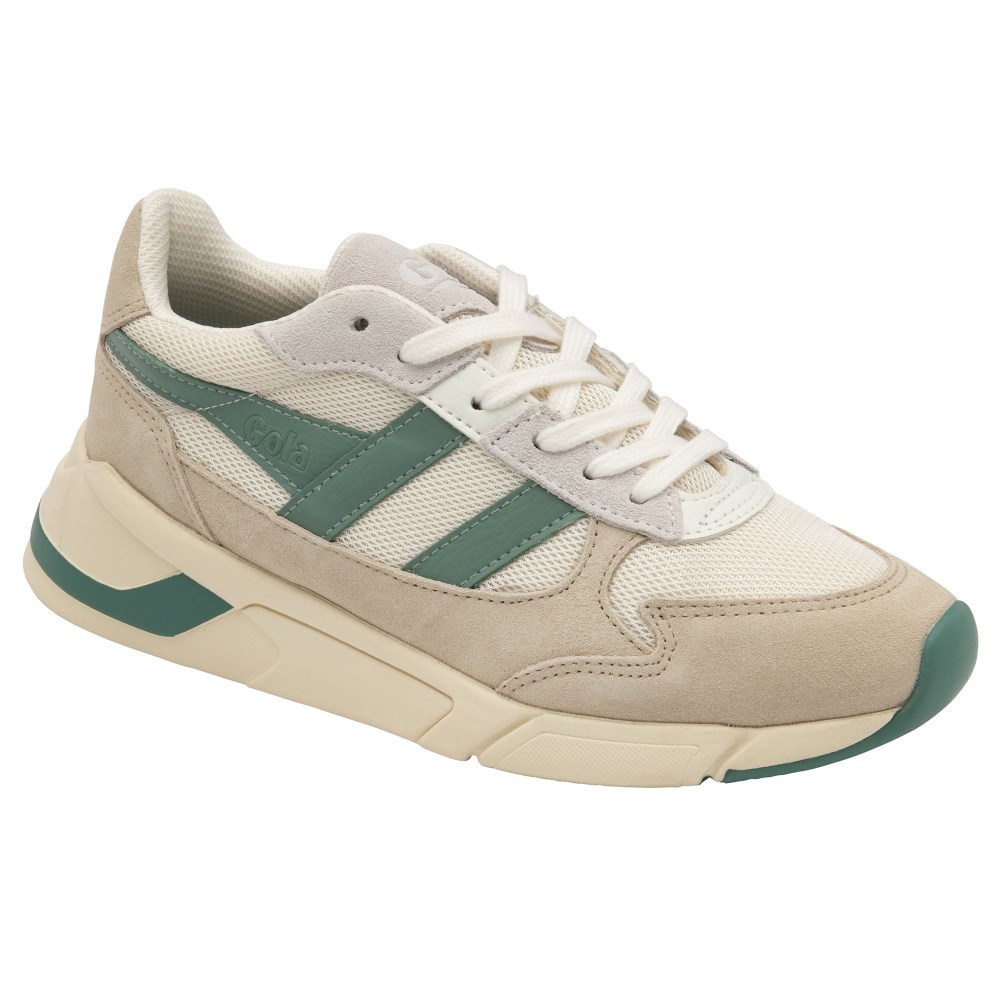 Gola Classics Women's Tempest Sneakers - Off White/Wheat/Green Mist