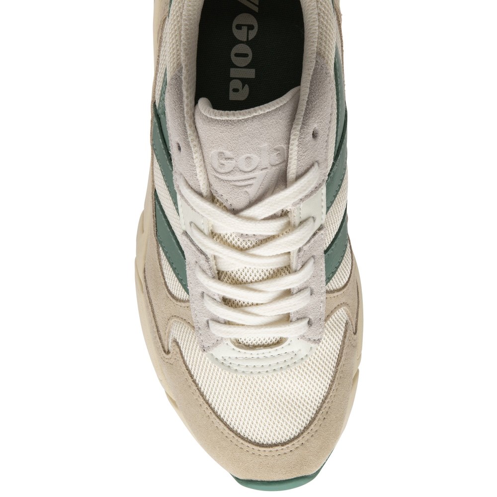 Gola Classics Women's Tempest Sneakers - Off White/Wheat/Green Mist