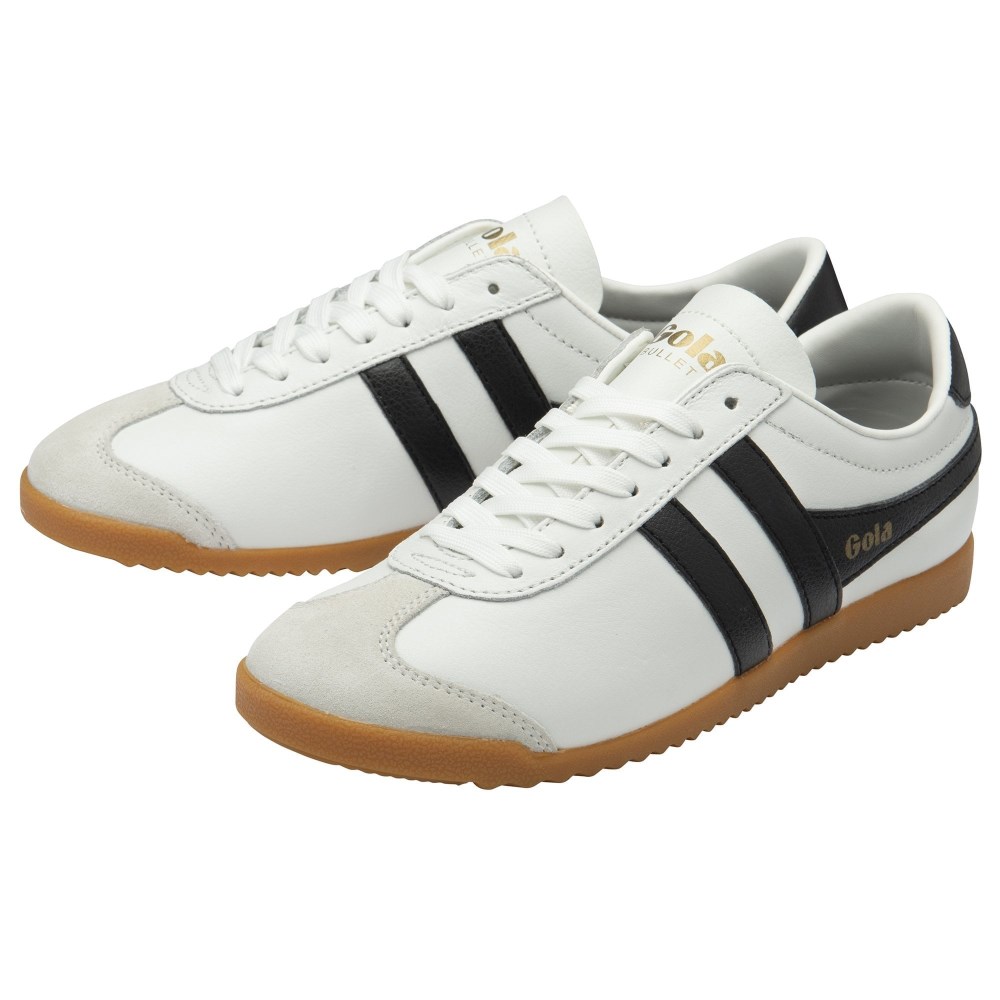 Gola Classics Women's Bullet Leather Sneakers - White/Black/Gum