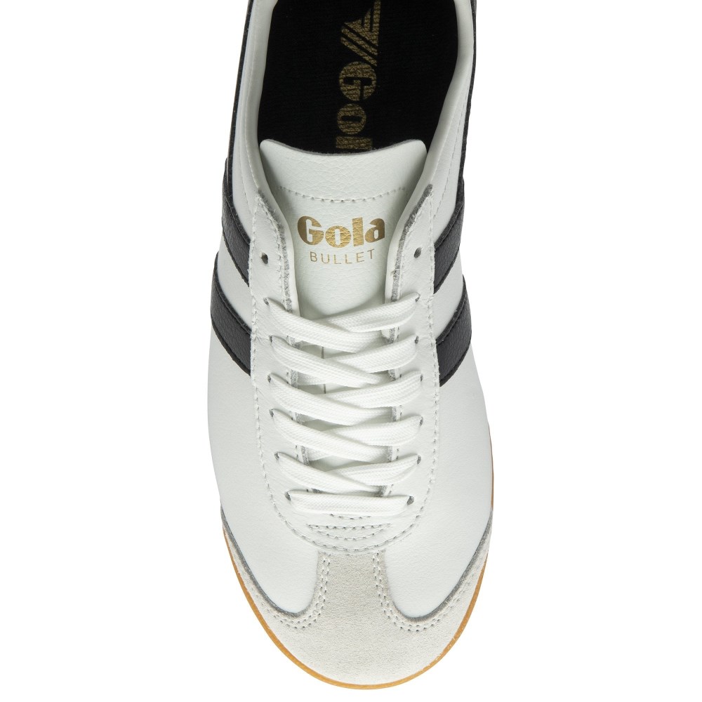 Gola Classics Women's Bullet Leather Sneakers - White/Black/Gum