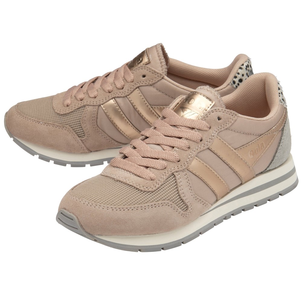 Gola Classics Women's Daytona Jungle Sneakers - Blush Pink/Cheetah