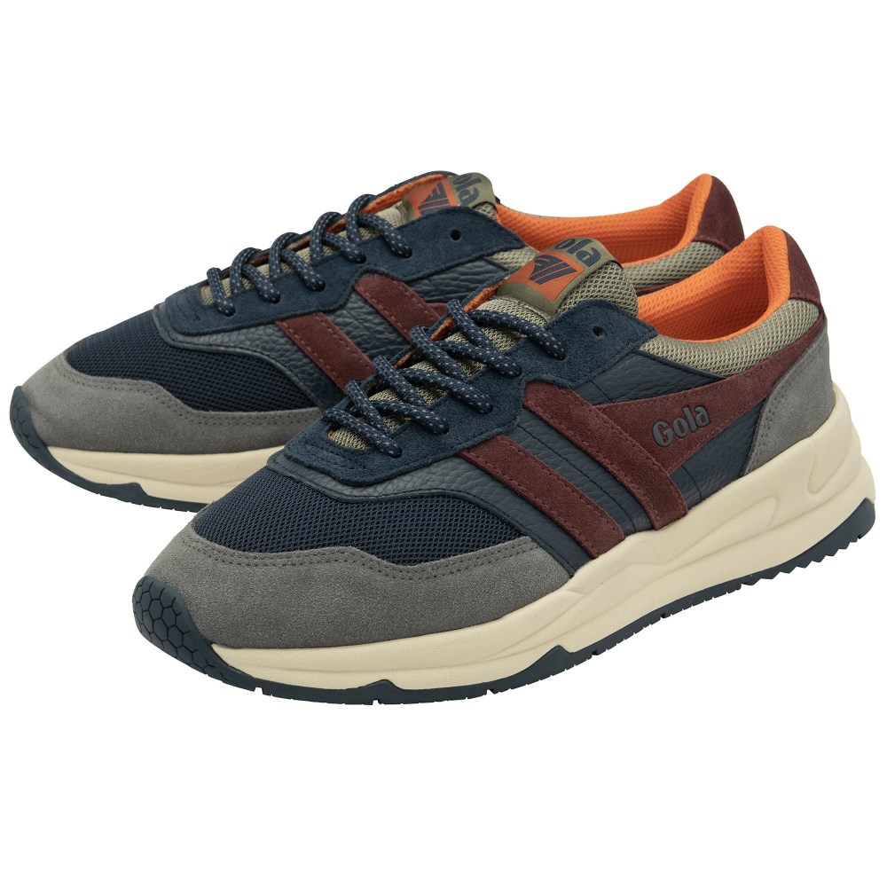 Gola Classics Men's Titan Sneakers - Navy/Ash/Burgundy
