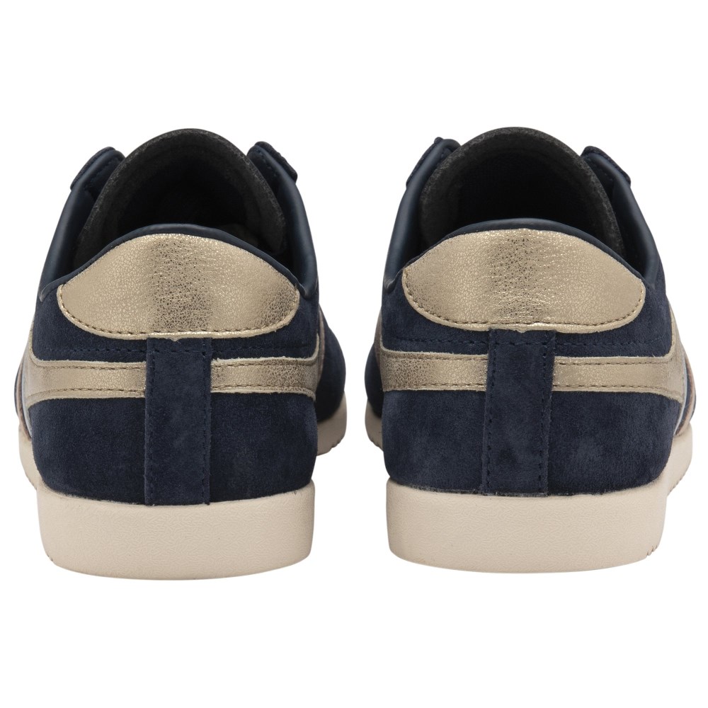 Gola Classics Women's Bullet Mirror Trident Sneakers - Navy/Silver/Gold
