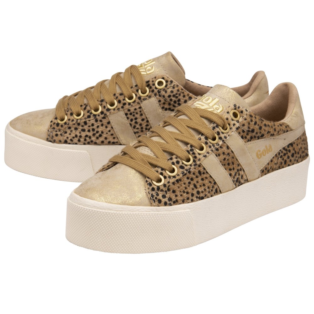Gola Classics Women's Orchid Platform Savanna - Tan/Gold