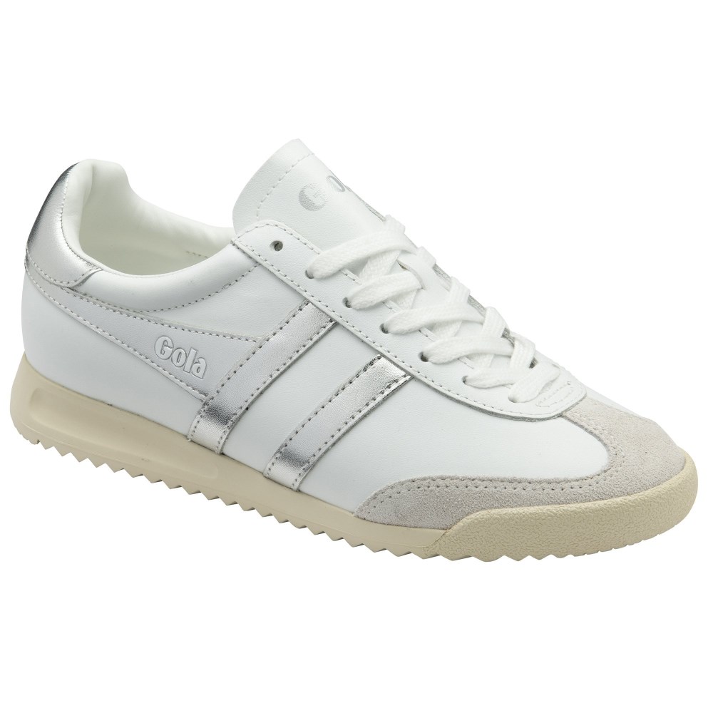 Gola Classics Women's Torpedo Mirror Sneakers - White/Silver/Off White