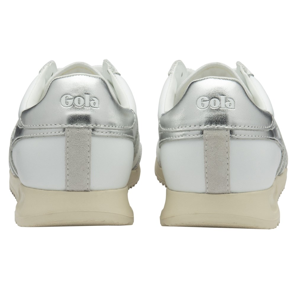 Gola Classics Women's Torpedo Mirror Sneakers - White/Silver/Off White