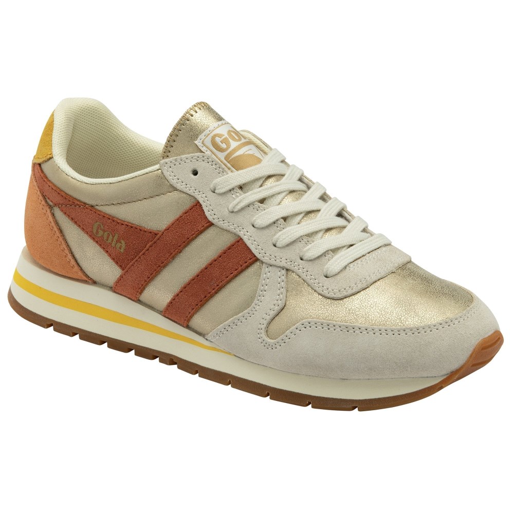 Gola Classics Women's Daytona Blaze Sneakers - Gold/Orange Spice/Sun