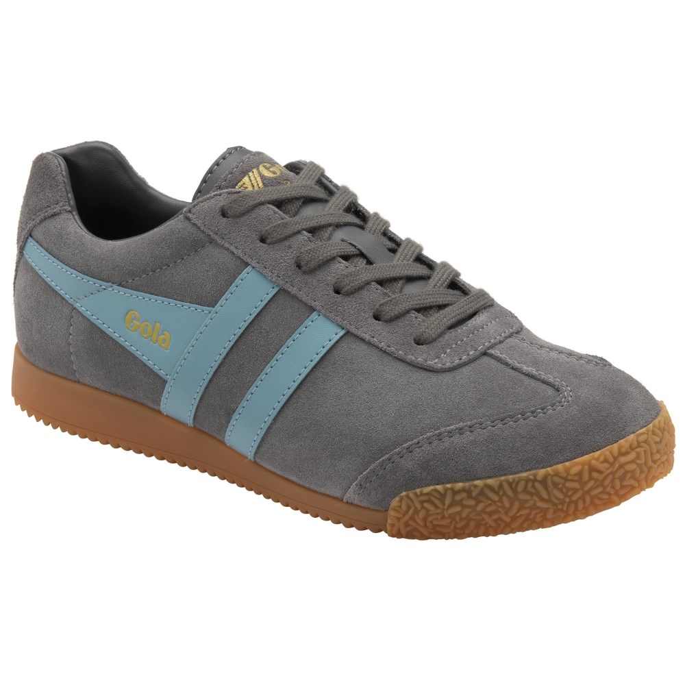Gola Classics Women's Harrier Suede Sneakers - Ash/Ocean