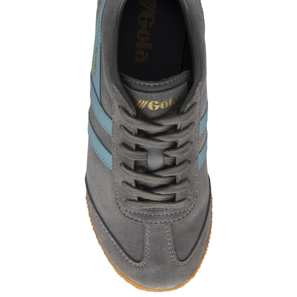 Gola Classics Women's Harrier Suede Sneakers - Ash/Ocean