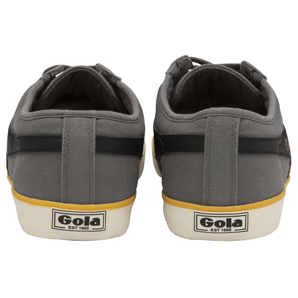 Vegan Gola Classics Men's Comet Plimsoll Sneakers - Ash/Black/Sun