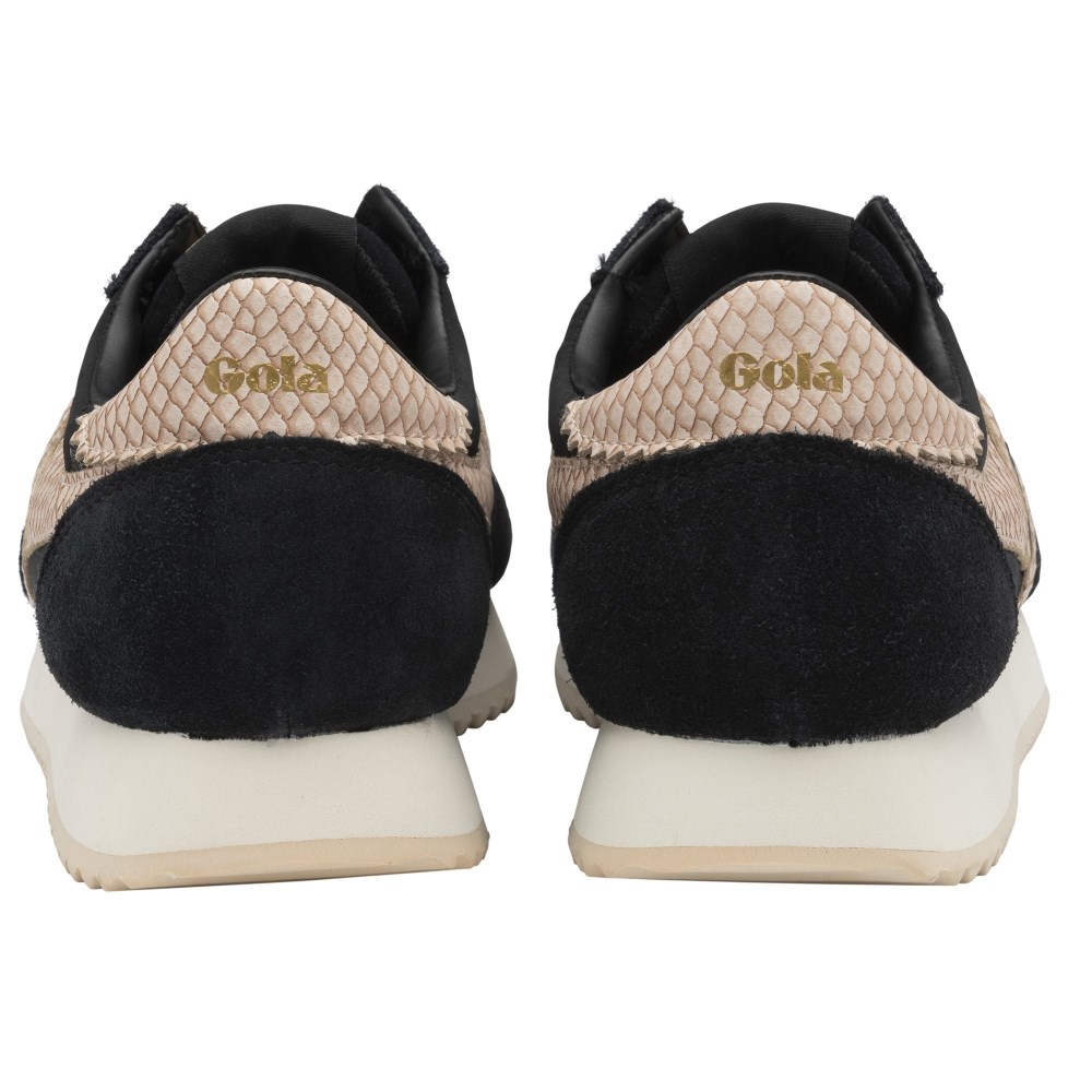 Gola Classics Women's Boston '78 Snake Sneakers - Black/Pink