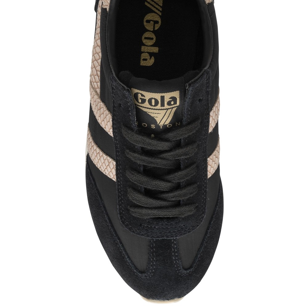 Gola Classics Women's Boston '78 Snake Sneakers - Black/Pink
