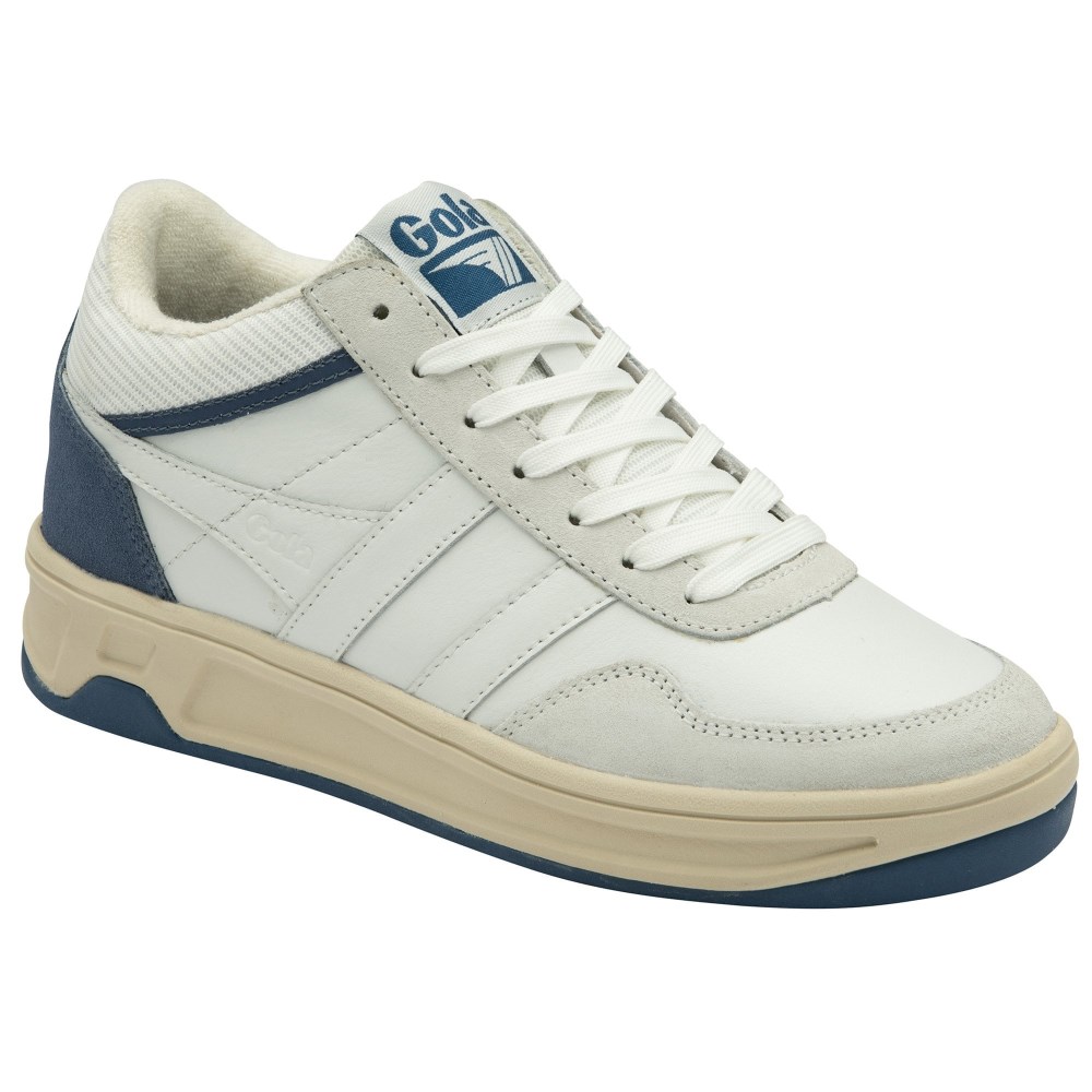 Gola Classics Women's Swerve Sneakers - White/White/Moonlight
