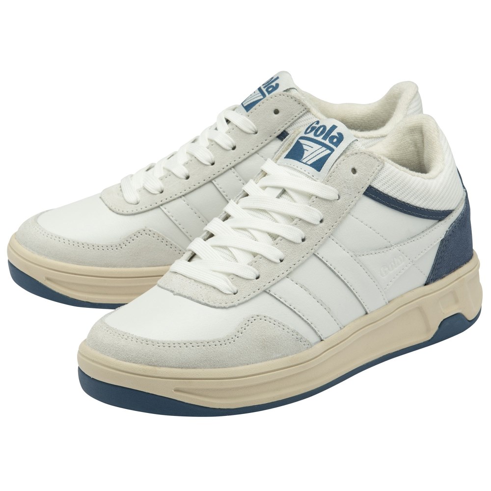 Gola Classics Women's Swerve Sneakers - White/White/Moonlight