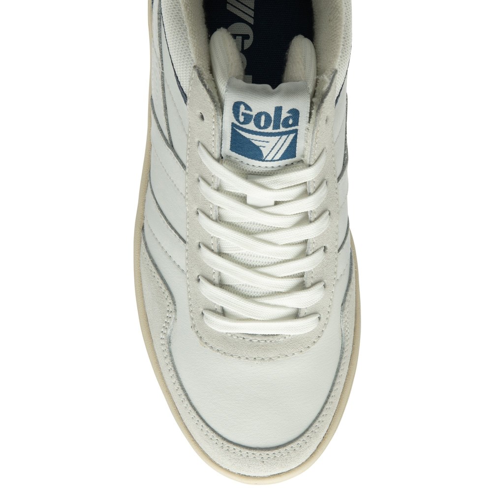 Gola Classics Women's Swerve Sneakers - White/White/Moonlight