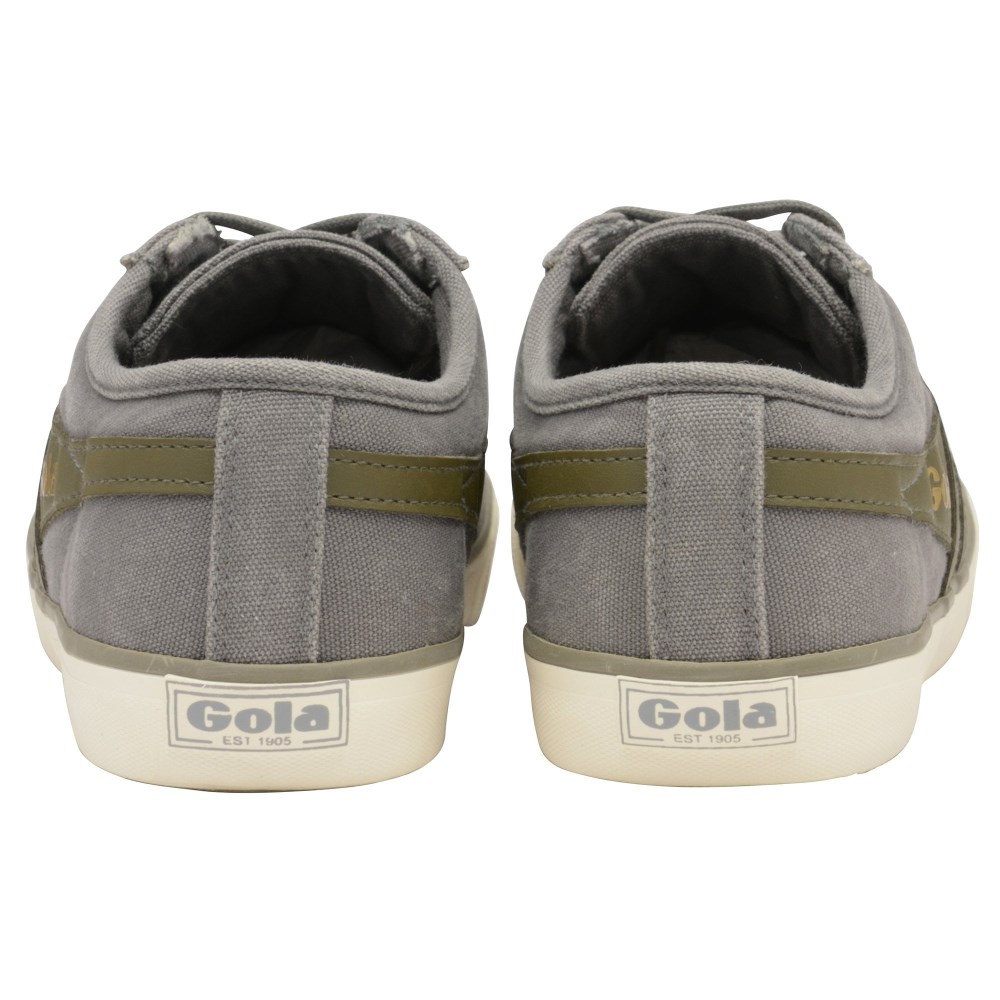 Vegan Gola Classics Men's Comet Plimsoll Sneakers - Grey/Khaki