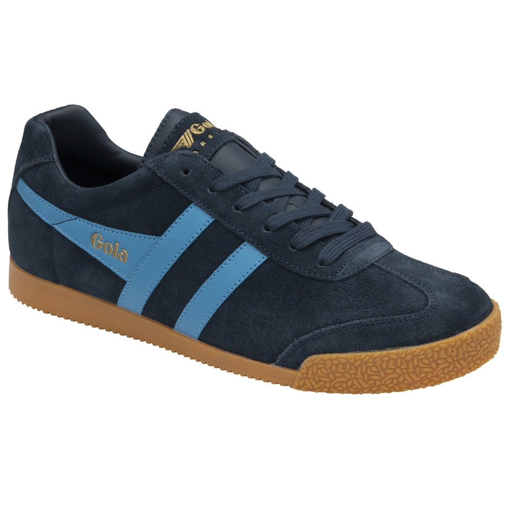 Gola Classics Men's Harrier Suede Sneakers - Navy/Santorini