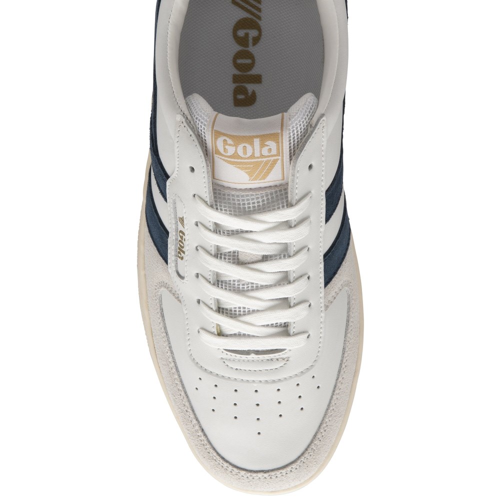 Gola Classics Men's Hawk Sneakers - White/Vintage Blue