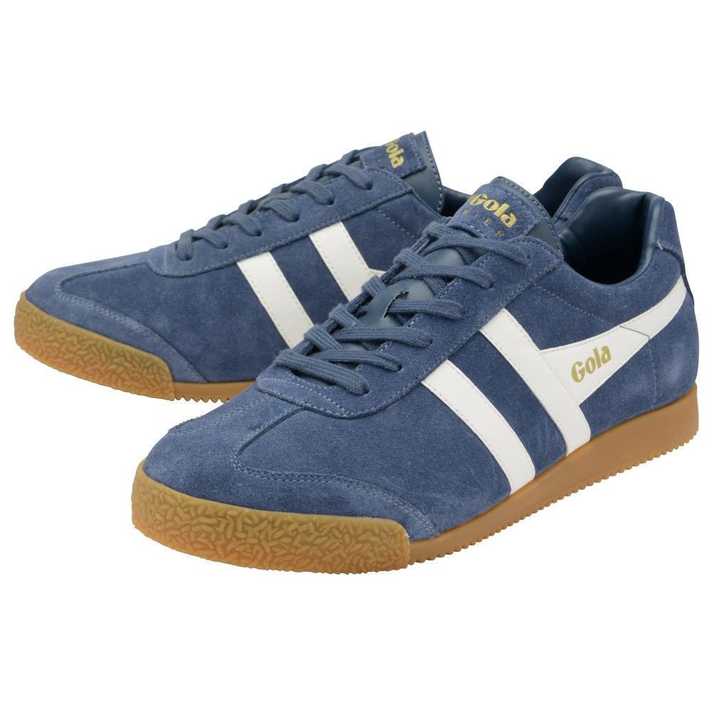 Gola Classics Men's Harrier Suede Sneakers - Baltic/White