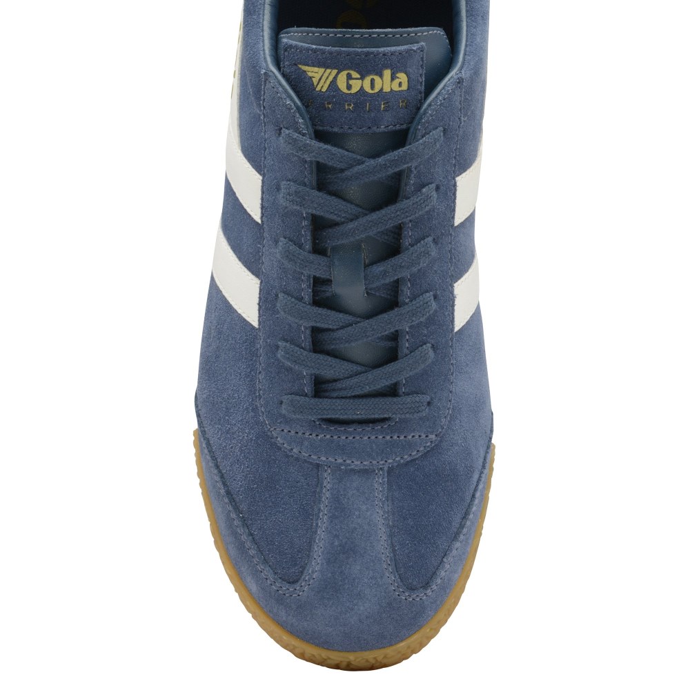 Gola Classics Men's Harrier Suede Sneakers - Baltic/White