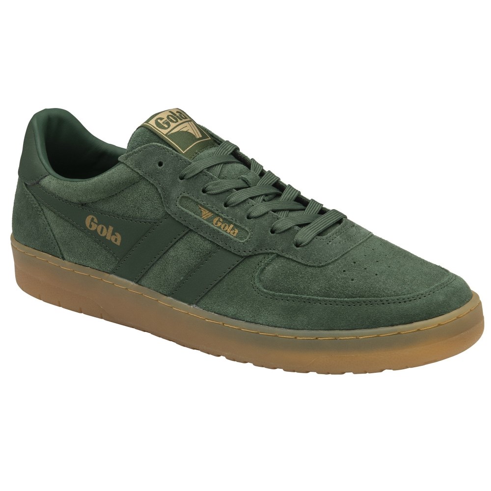 Gola Classics Men's Hawk Suede '86 Sneakers - Evergreen/Gum