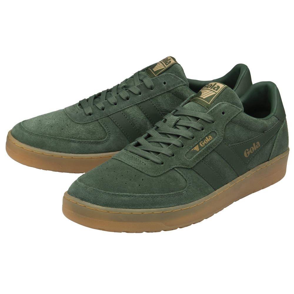 Gola Classics Men's Hawk Suede '86 Sneakers - Evergreen/Gum