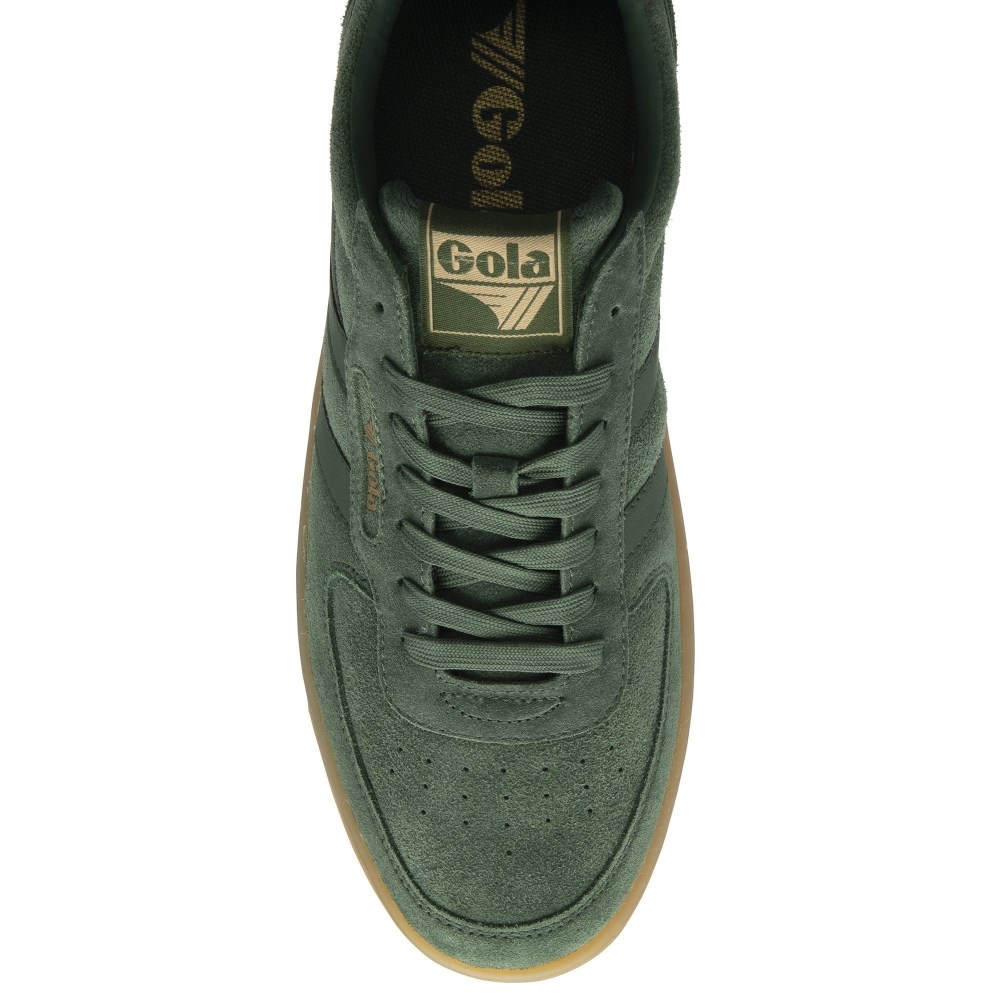 Gola Classics Men's Hawk Suede '86 Sneakers - Evergreen/Gum