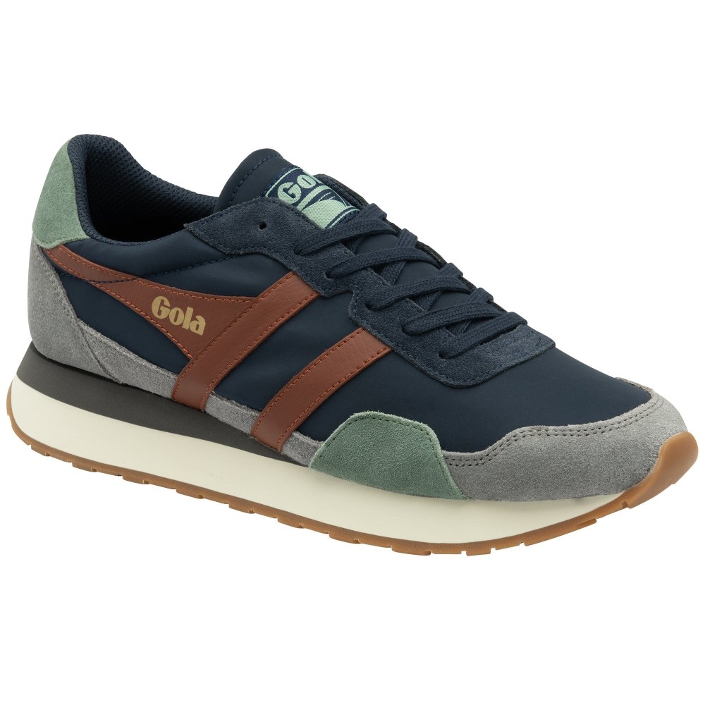 Gola Classics Men's Indiana Sneakers - Navy/Ash/Rust