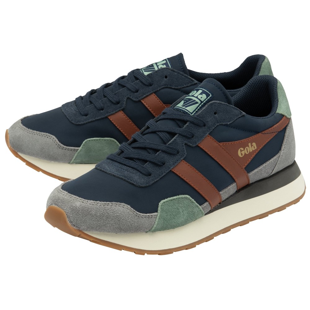 Gola Classics Men's Indiana Sneakers - Navy/Ash/Rust