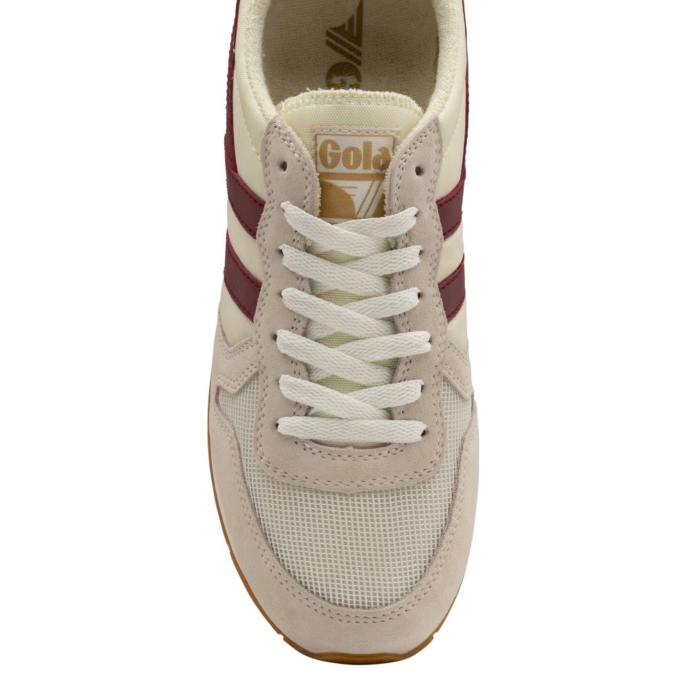 Gola Classics Men's Daytona Sneakers - Off White/Deep Red/Gum