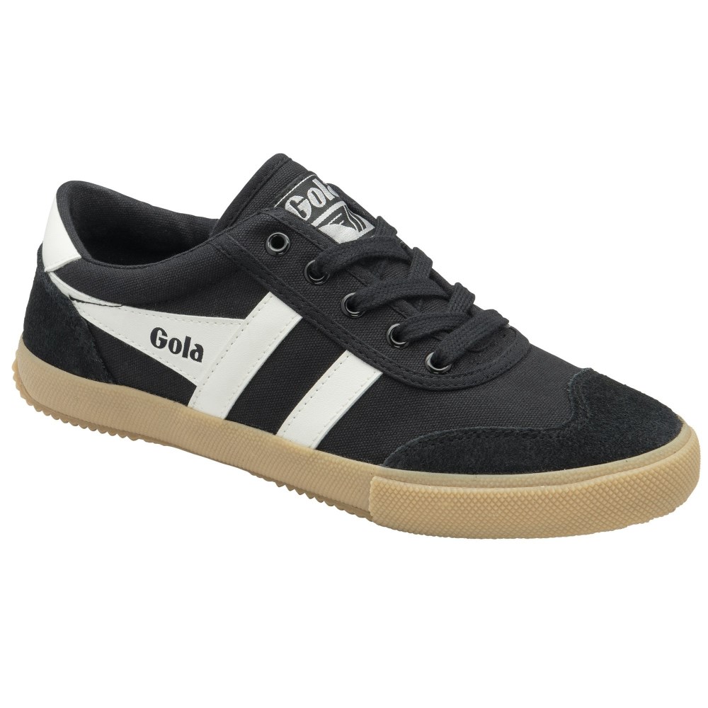 Gola Classics Women's Badminton Plimsoll Sneakers - Black/Off White/Gum
