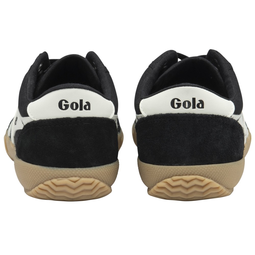Gola Classics Women's Badminton Plimsoll Sneakers - Black/Off White/Gum