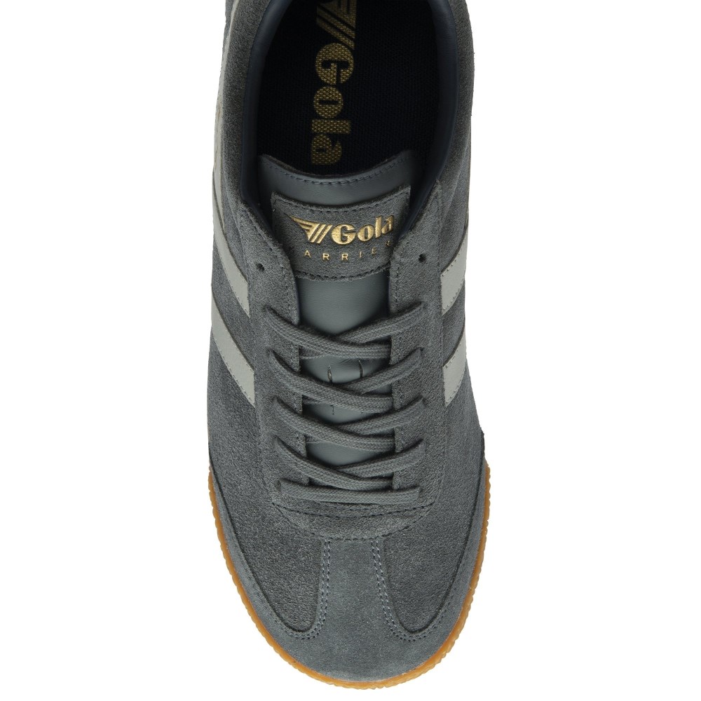 Gola Classics Men's Harrier Suede Sneakers - Storm/Light Grey/Navy