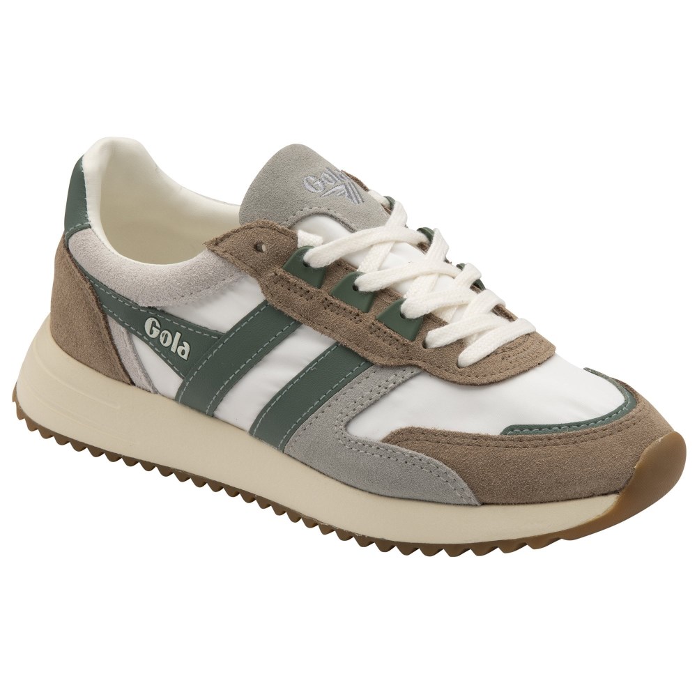 Gola Classics Women's Chicago Sneakers - Off White/Cappuccino/Sage