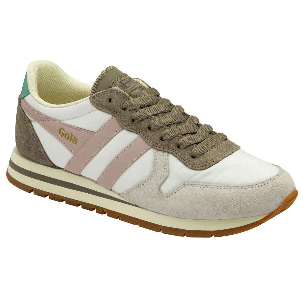 Gola Classics Women's Daytona Chute Sneakers - Off White/Rhino/Chalk Pink