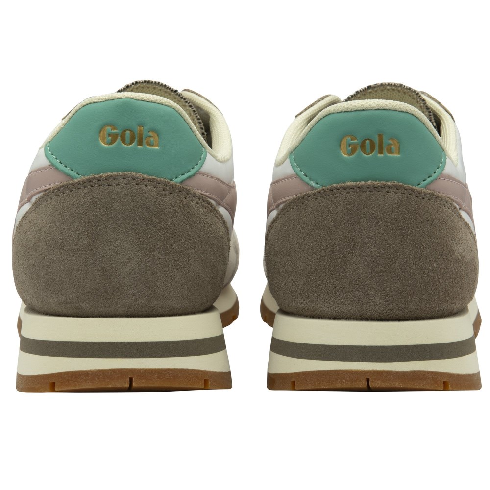 Gola Classics Women's Daytona Chute Sneakers - Off White/Rhino/Chalk Pink